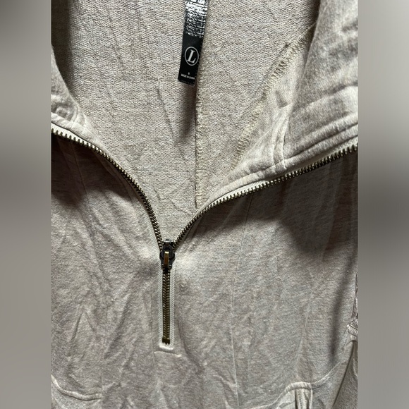 Kensie Gray Short Cap Sleeve Casual Pocketed Sweatshirt Dress (D1) - Picture 4 of 8